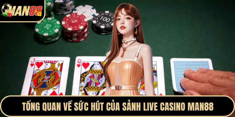 Tổng quan về sức hút của sảnh Live Casino Man88